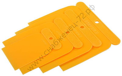 STAYER в наборе, пластиковые, 4шт.: 50, 80, 100, 120 мм, Поверхностные шпатели, MASTER (1010-H4)