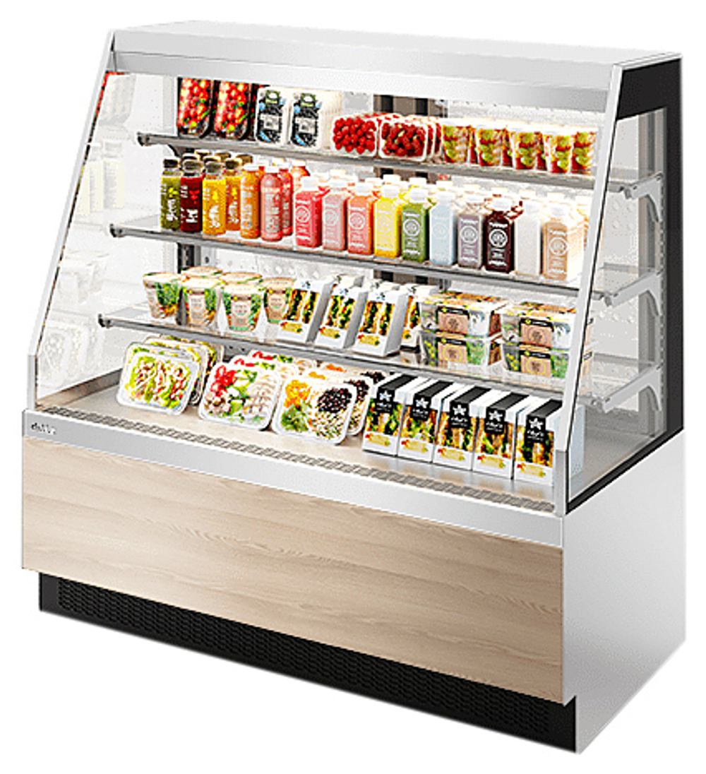 Витрина кондитерская Chilz VETE KUB OFT 130 белый, ясень наварра