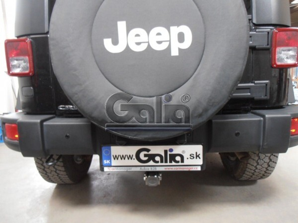 Фаркоп оцинкованный Galia J008С для Jeep Wrangler JK 2007-(паспорт и сертификат в комплекте)(без электрики)