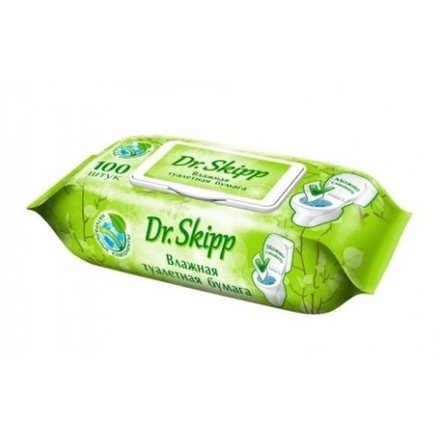 Влажная туалетная бумага Dr.Skipp, 100шт.