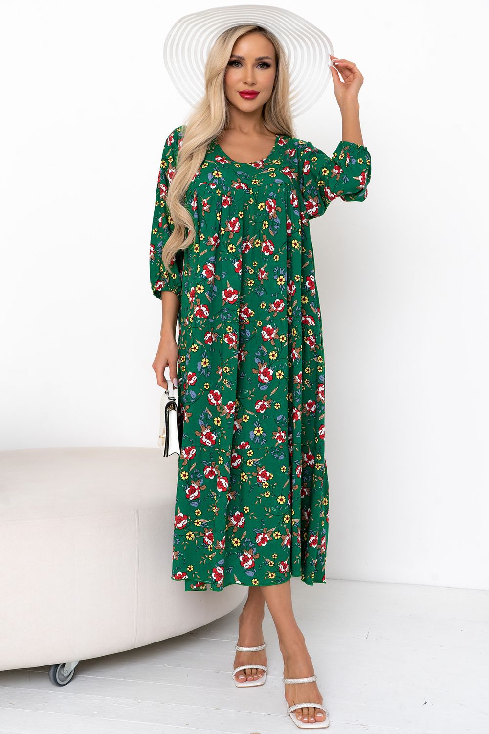 Платье Серенада (зеленый) Р11-1044/20 Nikol