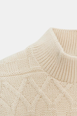 ZARA КОМБИНИРОВАННАЯ ФУТБОЛКА С ЖИЛЕТОМ, ЭКРЮ