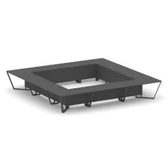 Steel Meet Стол переговорный квадратный KD-PR.B.SP-24K Антрацит/Металл Антрацит 4800*4800*750