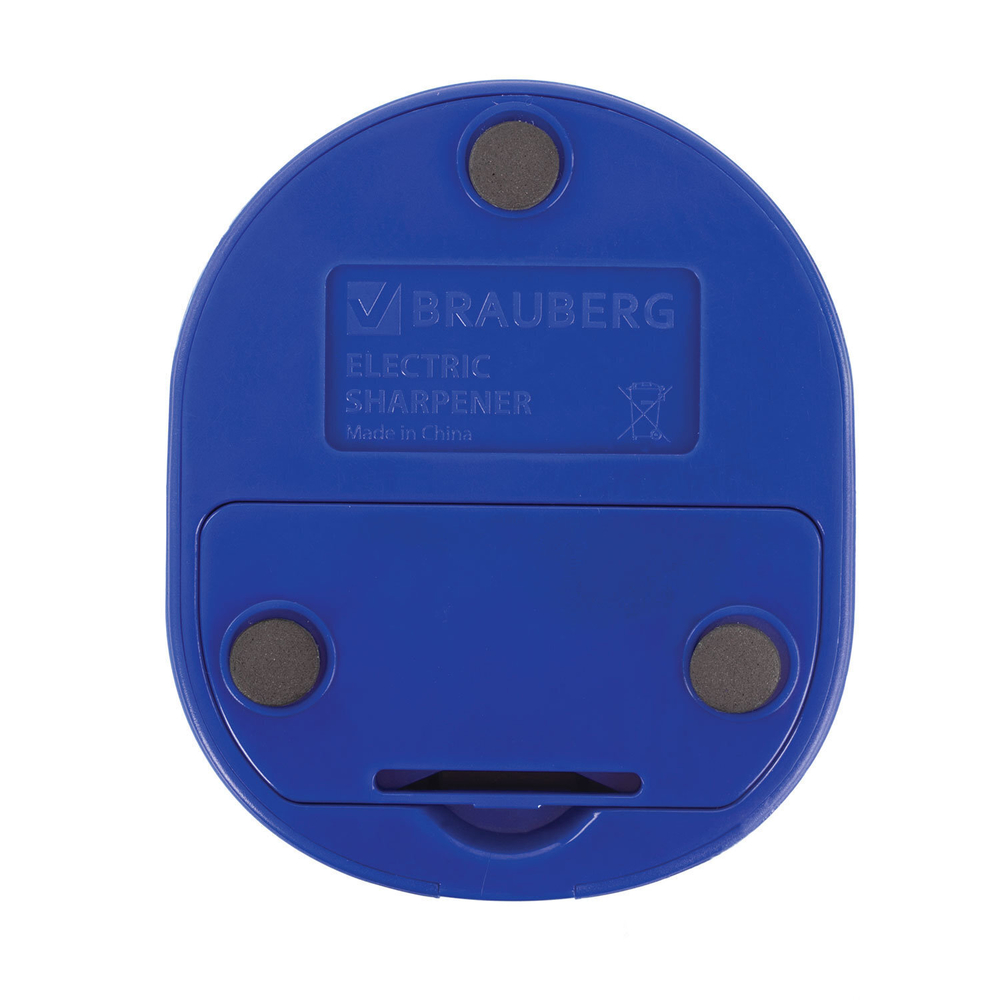 Точилка электрическая BRAUBERG "STANDARD" 2 отверстия для карандашей (включая утолщенные) питание от 4 батареек АА (2 штуки в упаковке)