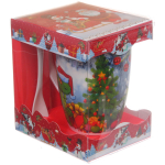 Кружка керамическая 370мл «Загадочный Дракон» с ложкой в подарочной коробке