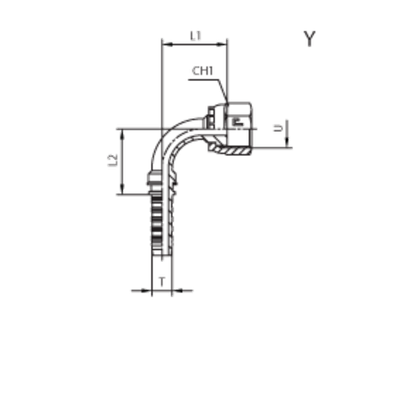 Фитинг DN 38 ORFS (Г) 2 (90)