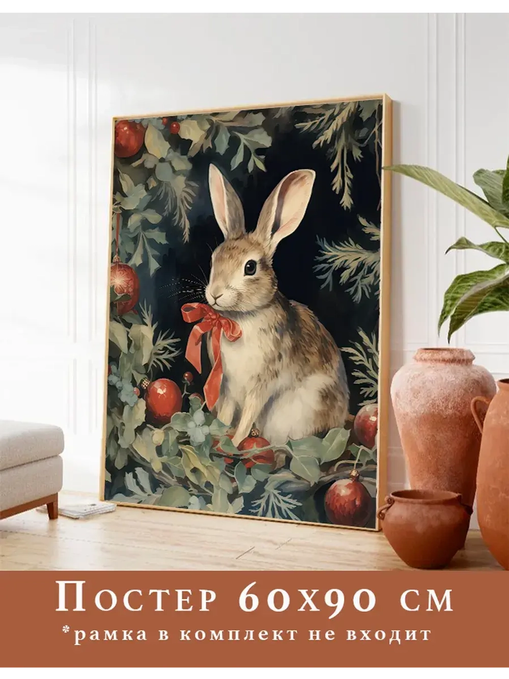 постеры новогодние 60х90 см 1 шт арт 293291989