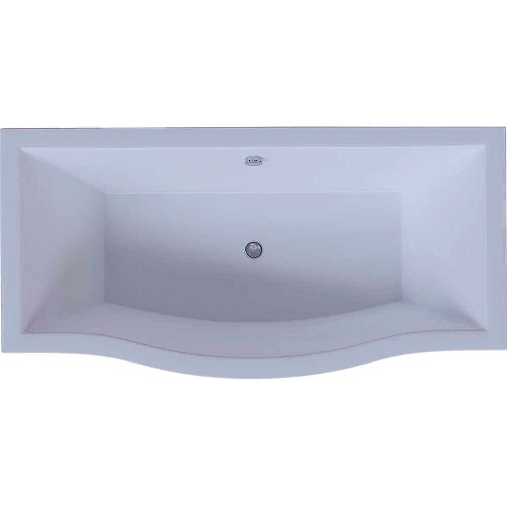 Акриловая ванна Aquatek (Акватек) Гелиос 180x90, с каркасом, с фронтальной панелью, со сливом-переливом