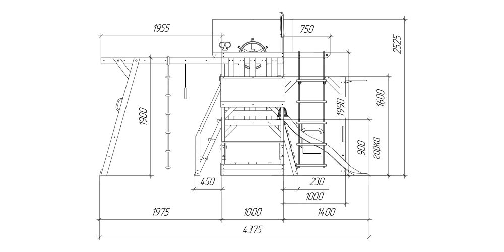 Детская площадка Савушка Тусун - 14 (синий)