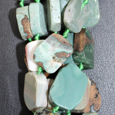 Яшма зеленая срез 15мм