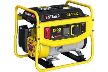 Генератор STEHER бензиновый 1200 Вт GS-1500