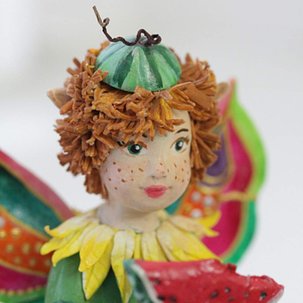 Молд для лепки лица куклы, пупсика, ватной игрушки (2 оттиска, керамический)