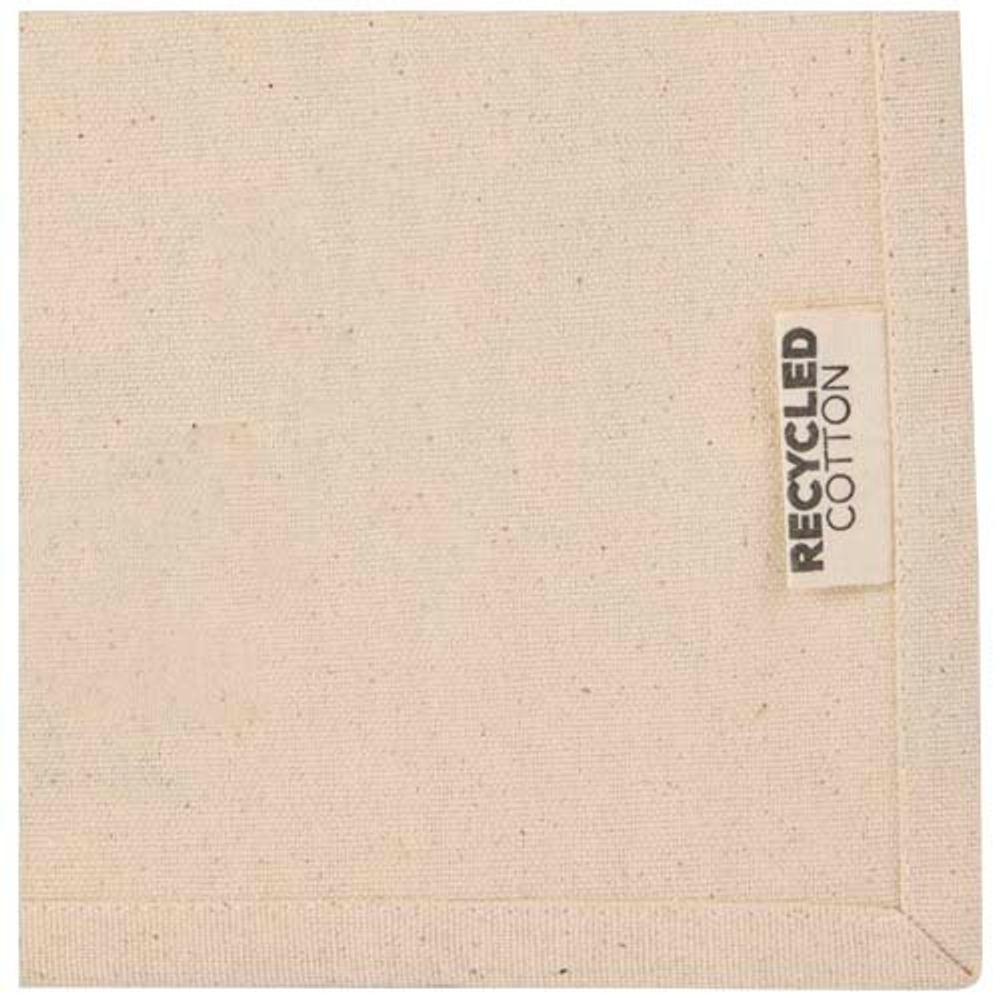 Мини эко-сумка Odessa с клинчиком, изготовленная из переработанного хлопка, сертифицированного согласно GRS, плотностью 220 г/м², объемом 9 л