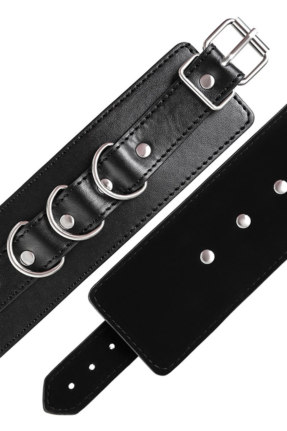 Черные наручники на сцепке ToyFa Anonymo 310103