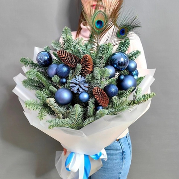 Новогодний букет с нобилисом