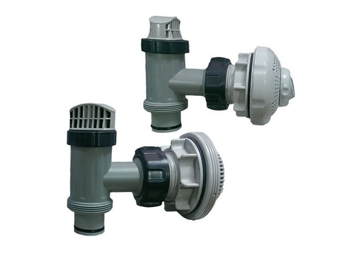 Плунжерный клапан (комплект) Intex 10747 с форсунками для подключения фильтрующего оборудования производительностью 8000-10000 л/час к шлангу на 38мм. Intex 26005