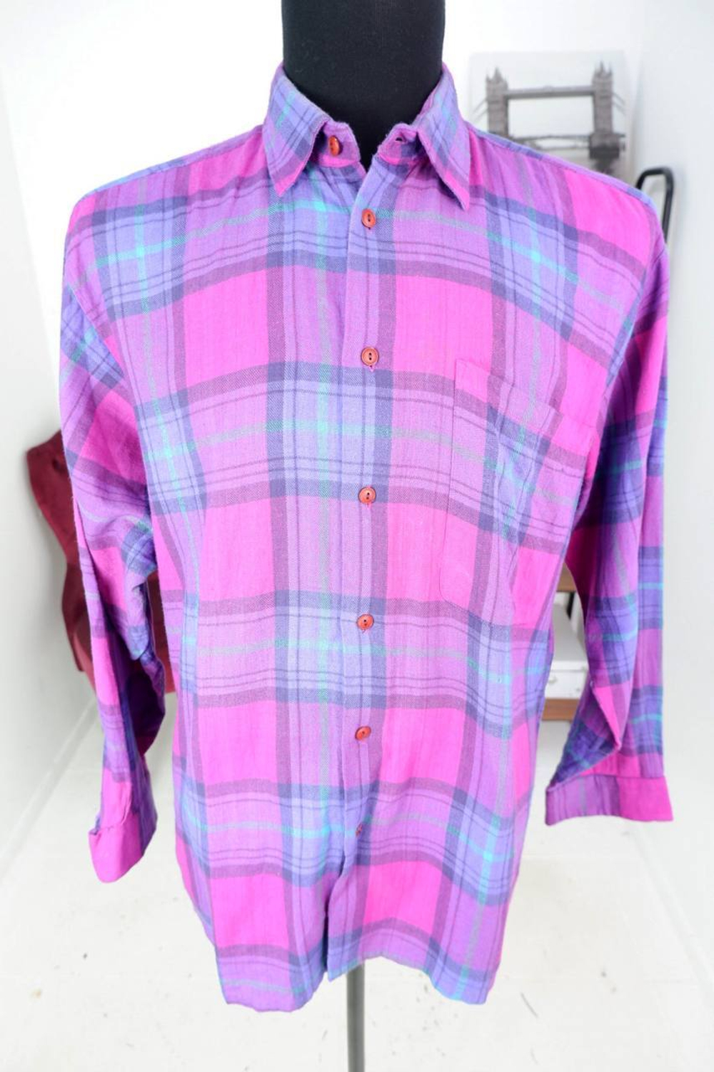 Рубашка Too Much яркого цвета, маркировка L, визуально на 50 размер