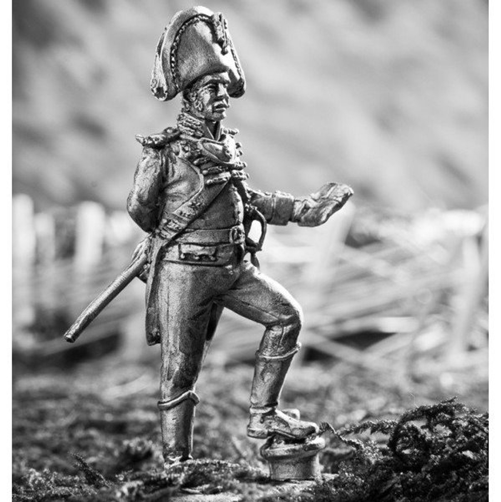 Оловянный солдатик Офицер шведского гренадерского полка 1808-17 г.