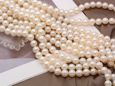 "Жемчуг круглый" 10мм, "Майорка. Имитация" (нить)