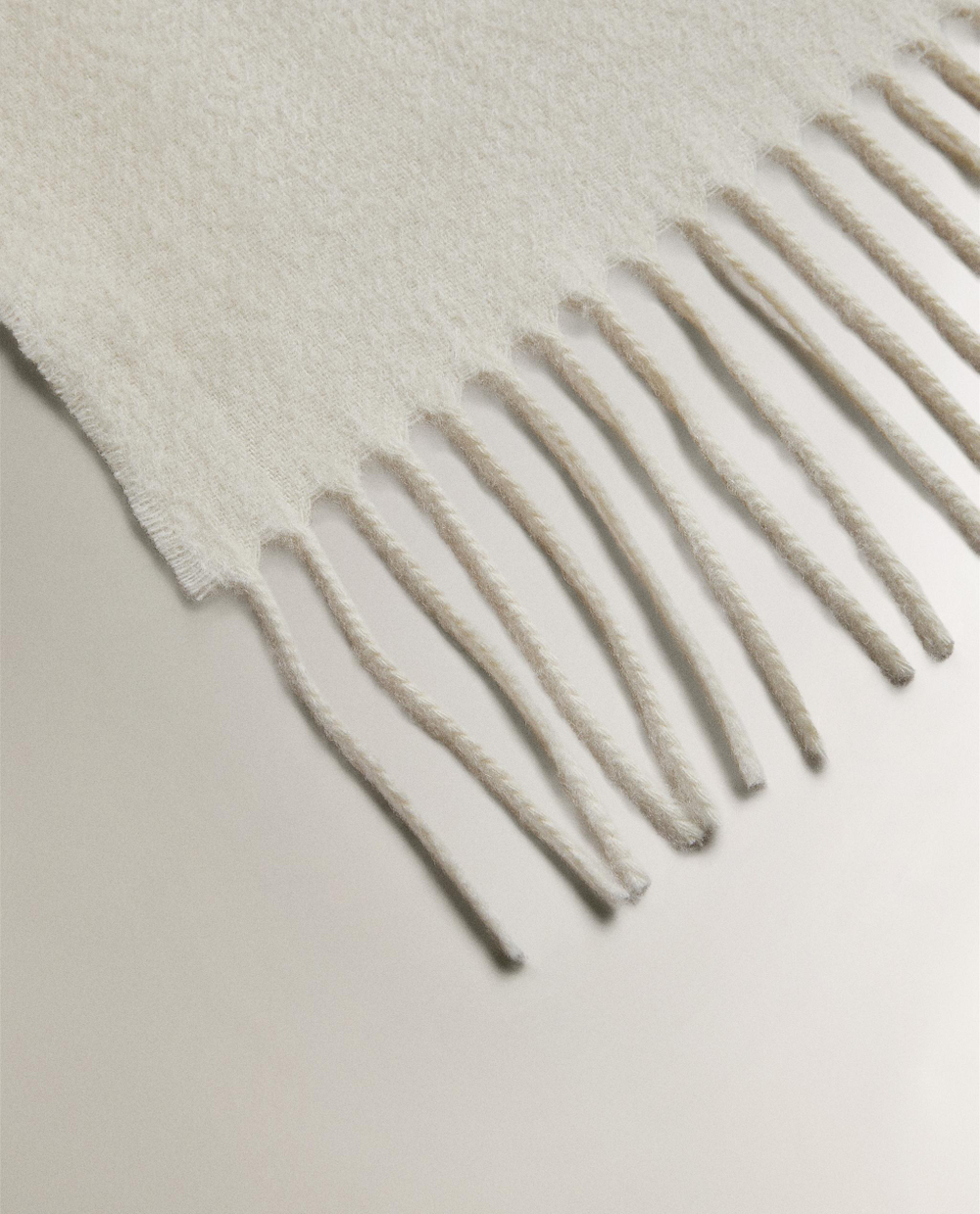 Zara Home плед из хлопка, экрю, 130x170 см