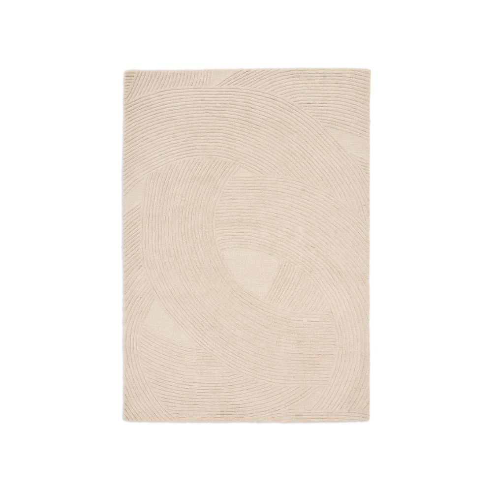 Ковер Domm из белой шерсти, 160 x 230 см