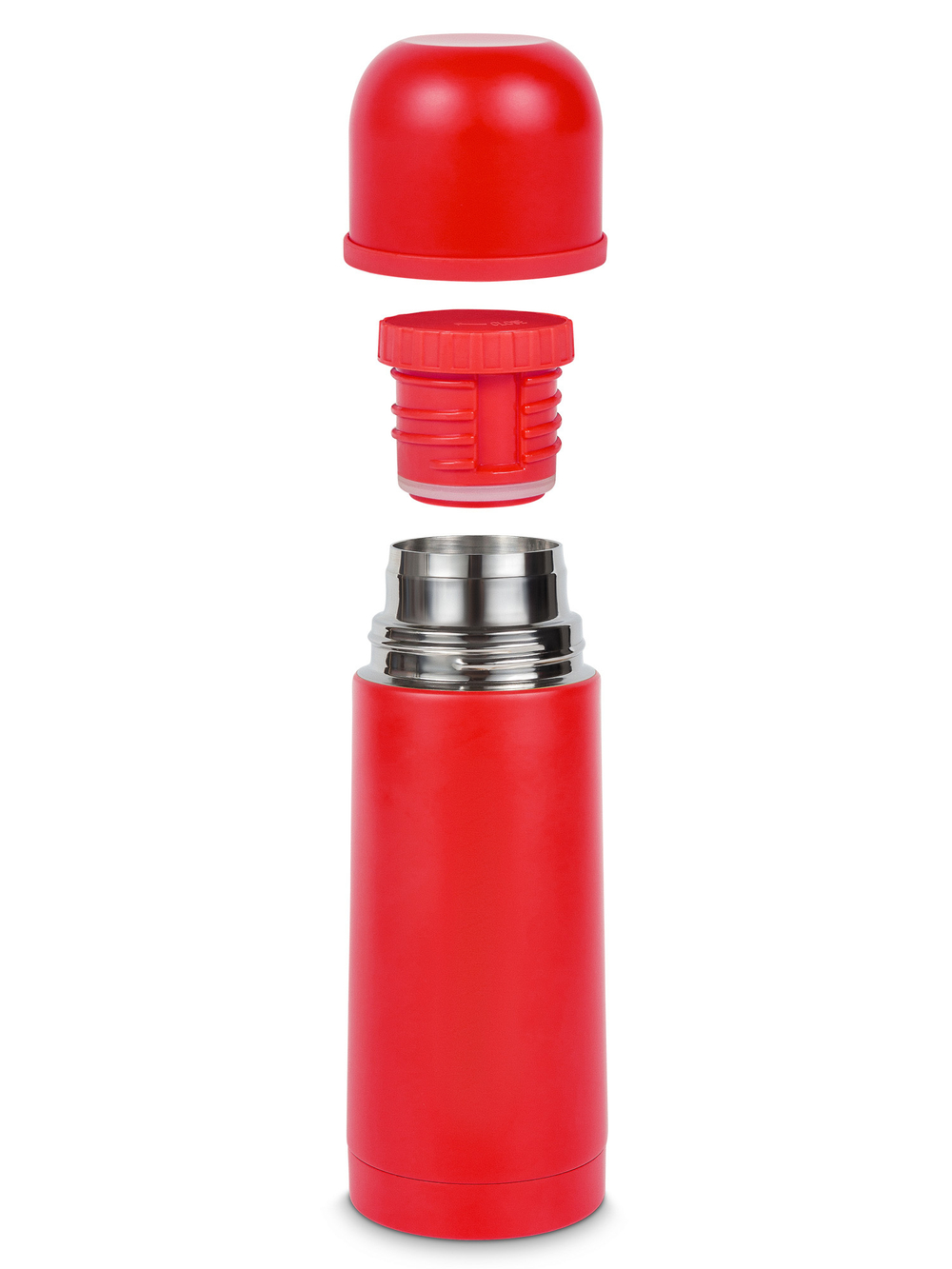 Термос Relaxika 101 (0,35 литра), красный (без лого)