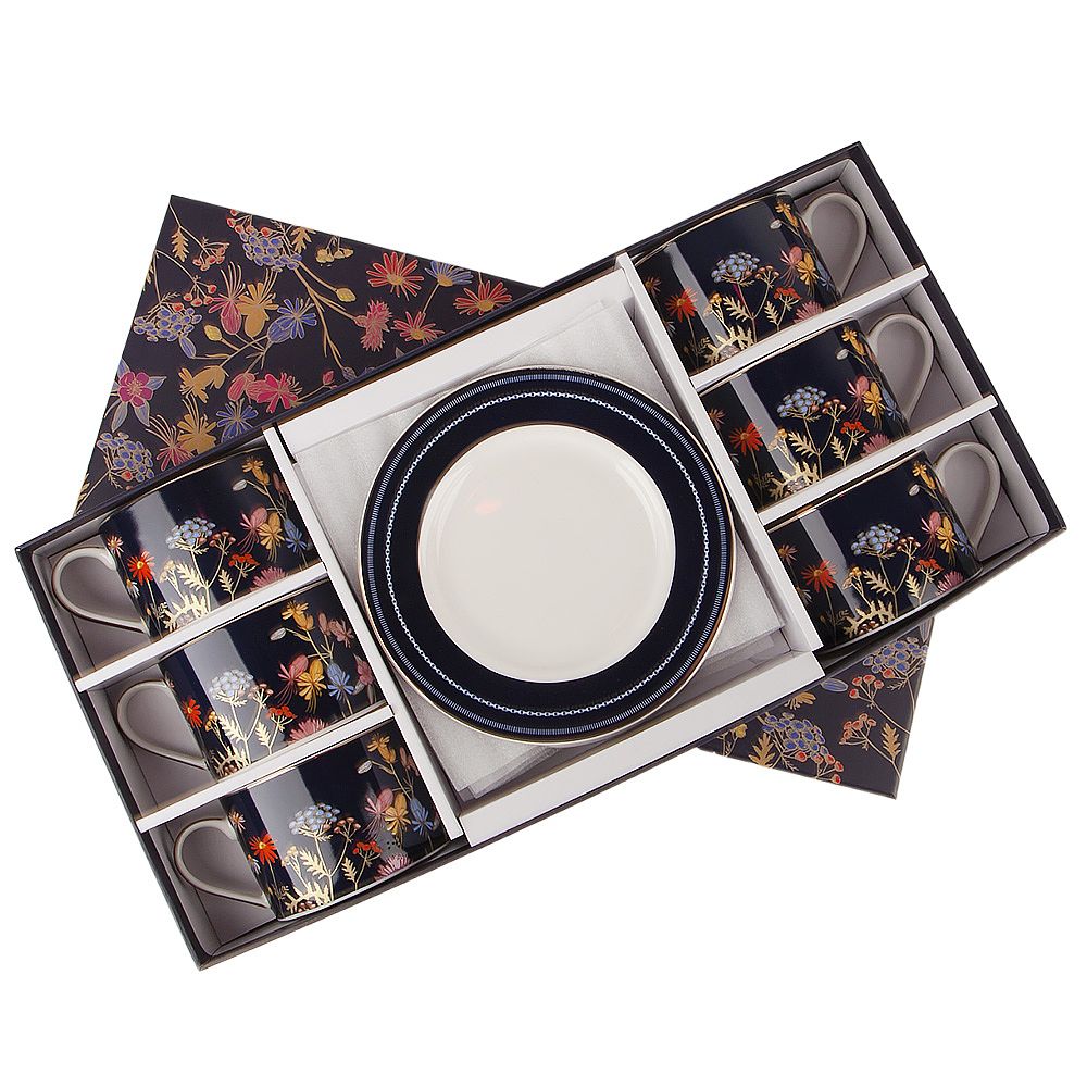 Набор чайный 12пр. "Grace" (6 персон) v=220мл (фарфор) (подарочная упаковка)