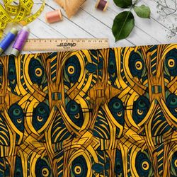 Ткань премиум сатин этнический флёр