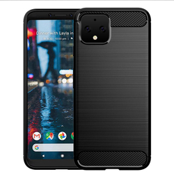 Чехол на Google Pixel 4 XL цвет Black (черный), серия Carbon от Caseport