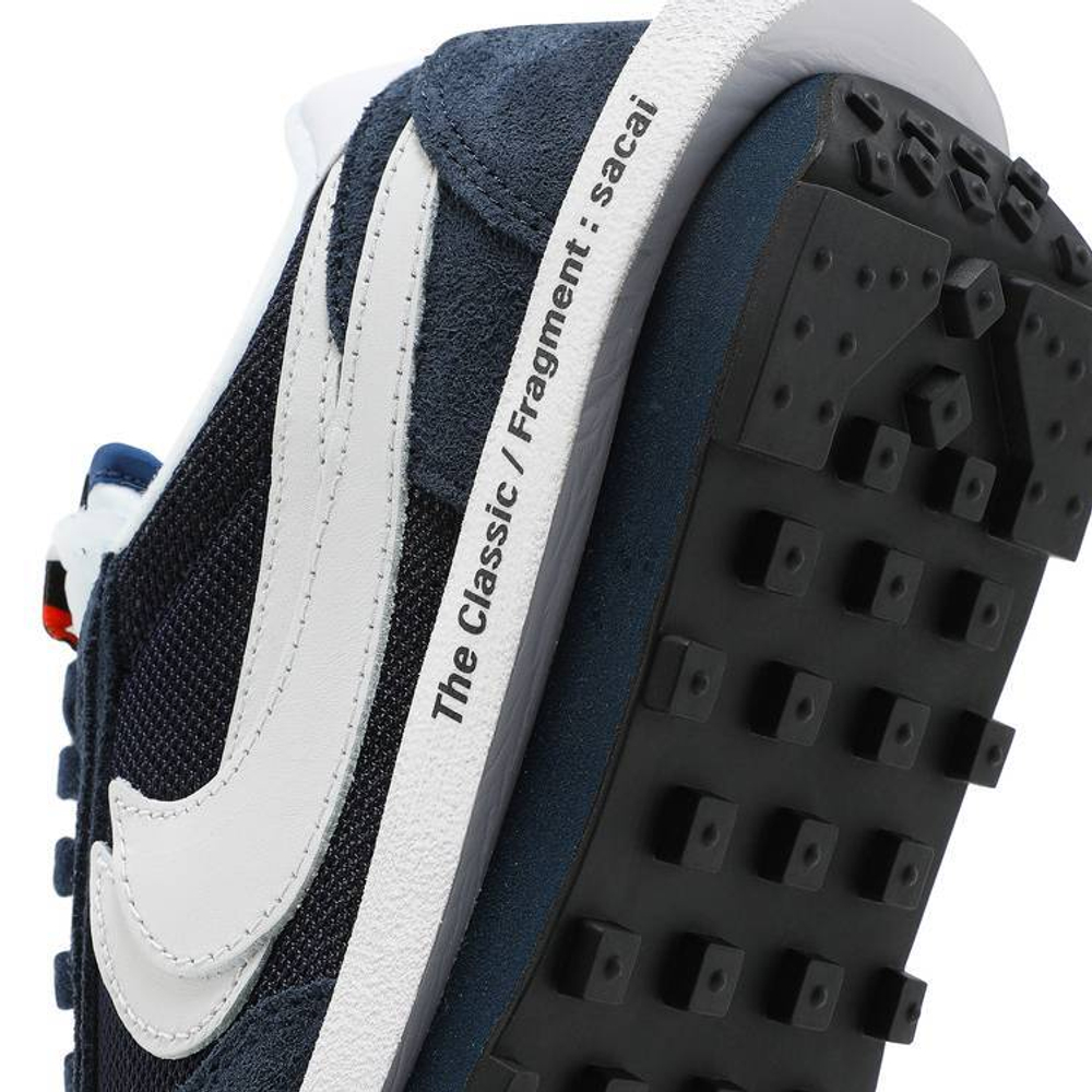 Кроссовки Fragment Design X Sacai X Nike Ldwaffle "Blackened Blue"