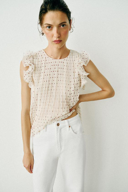 ZARA ДЖИНСЫ Z1975 STRAIGHT С ВЫСОКОЙ ПОСАДКОЙ, БЕЛЫЙ