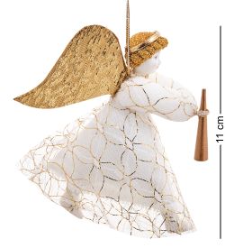 RK-943 Кукла подвесная «Ангел с золотой дудочкой»