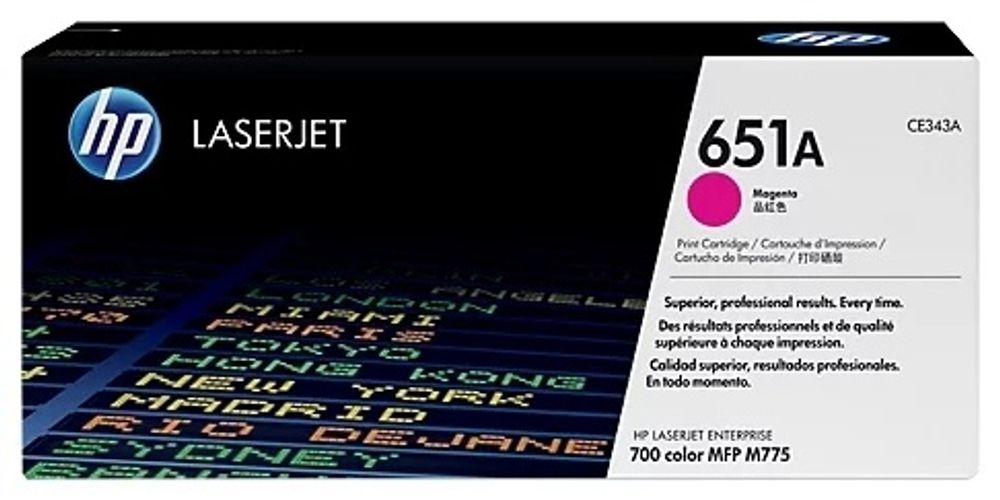 Картриджи HP CE343A пурпурный Картриджи HP CE343A пурпурный