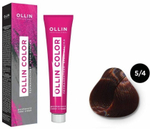 OLLIN COLOR 5/4 светлый шатен медный 60мл Перманентная крем-краска для волос