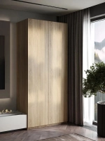 Шкаф Распашной Бежевый 101х220х52,5 SOHO Push to Move полки