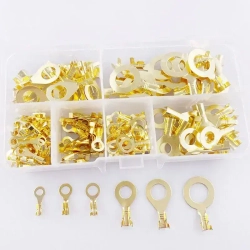 Кольцевые наконечники неизолированные медные клеммы, 150 предметов