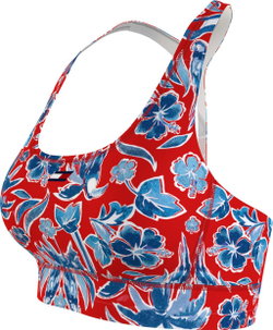 Теннисный бюстгальтер Tommy Hilfiger Mid Intensity Floral AOP Bra - island print