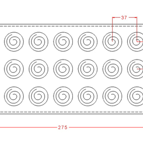 133-у | Форма для шоколадных конфет (275*135 мм)