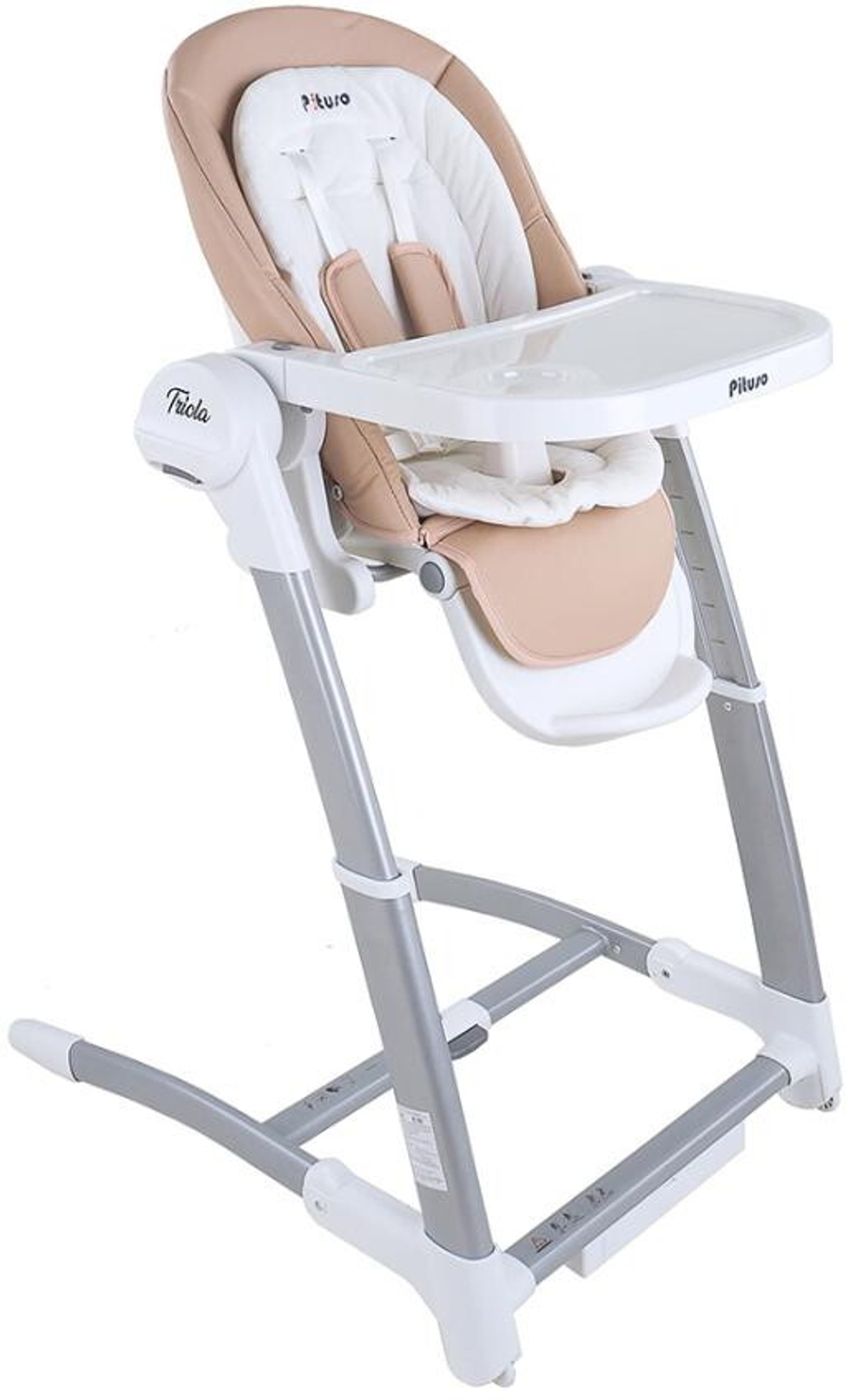 Стульчик для кормления Pituso Triola 3 в 1 Бежевый