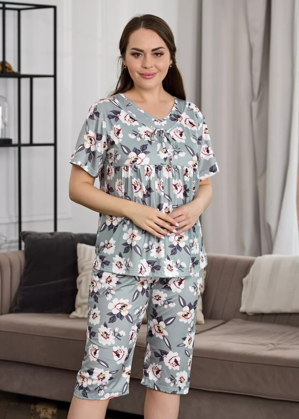 Пижама бриджи и футболка 2025 к/р (норм)