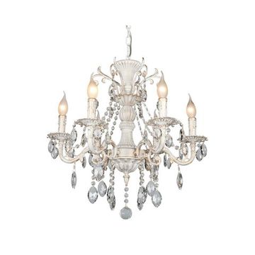 Люстра подвесная OML-79003-06 белый+золото Omnilux Martina