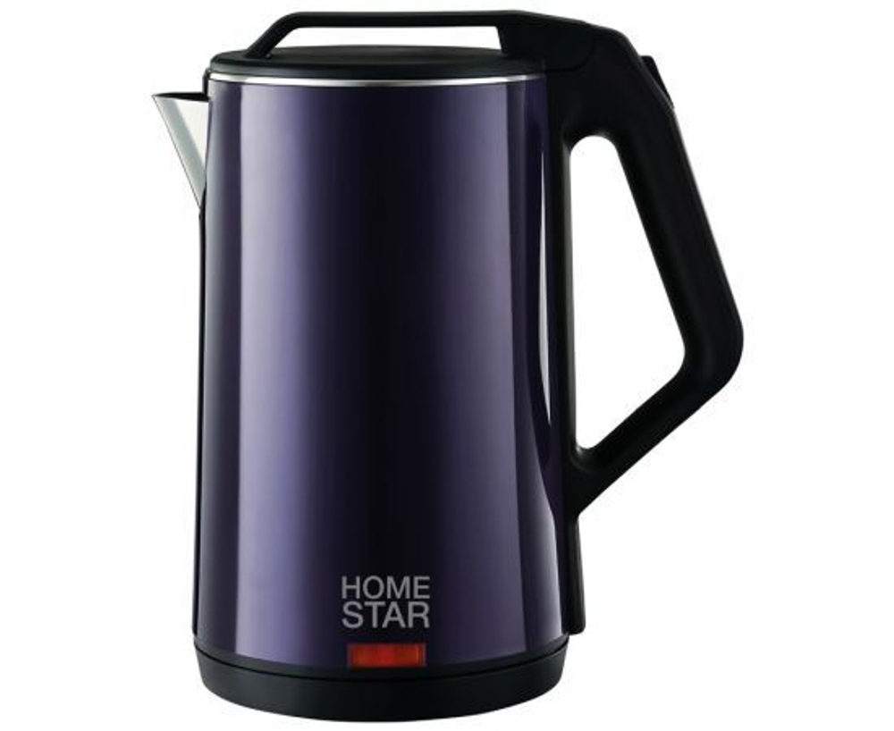 Чайник Homestar HS-1036 (1,8 л) фиолетовый, двойной корпус (102758)