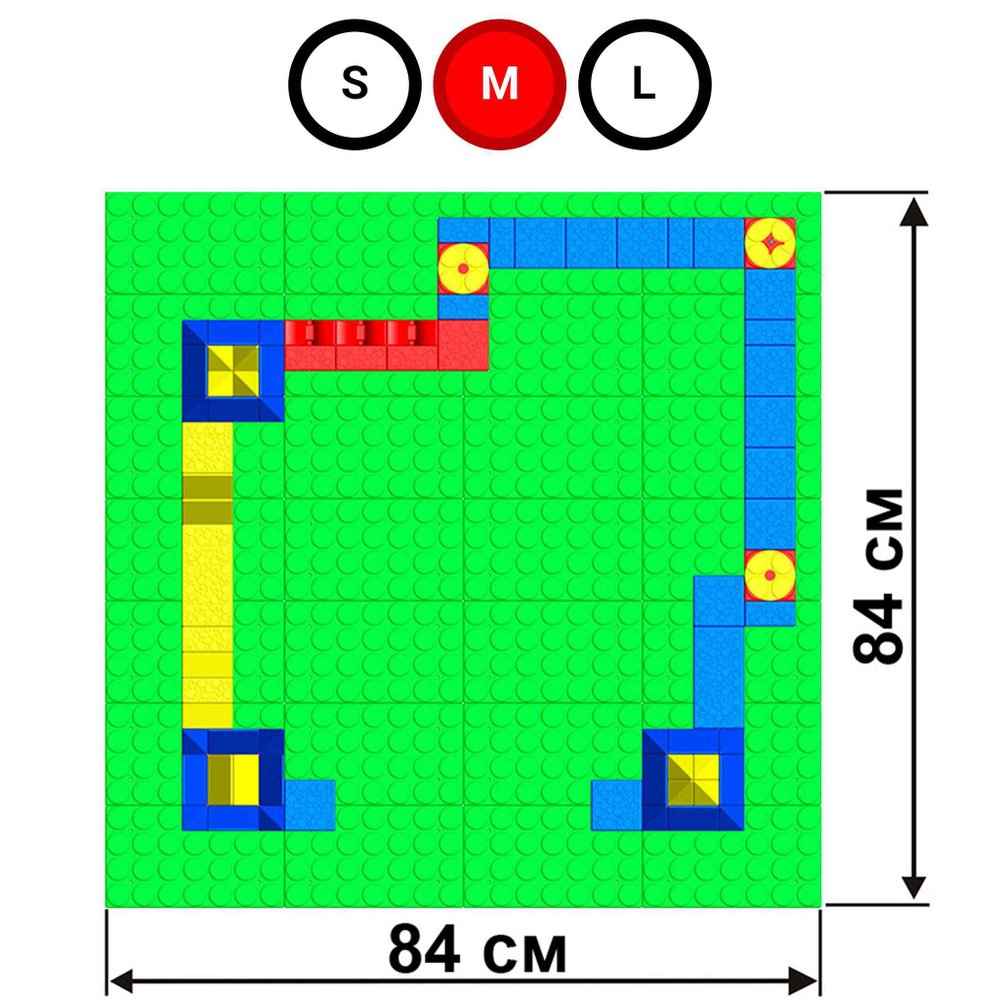 Набор GigaBloks 5: Крепость на платформе