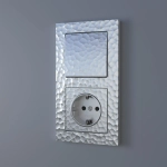 Выключатель одноклавишный Hammer (серебряный) W1210006