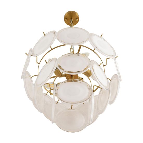 8320/5 MODERNI LN26 137 латунь/белый, металл/стекло Люстра E14 5*40W 220V CHIPSY