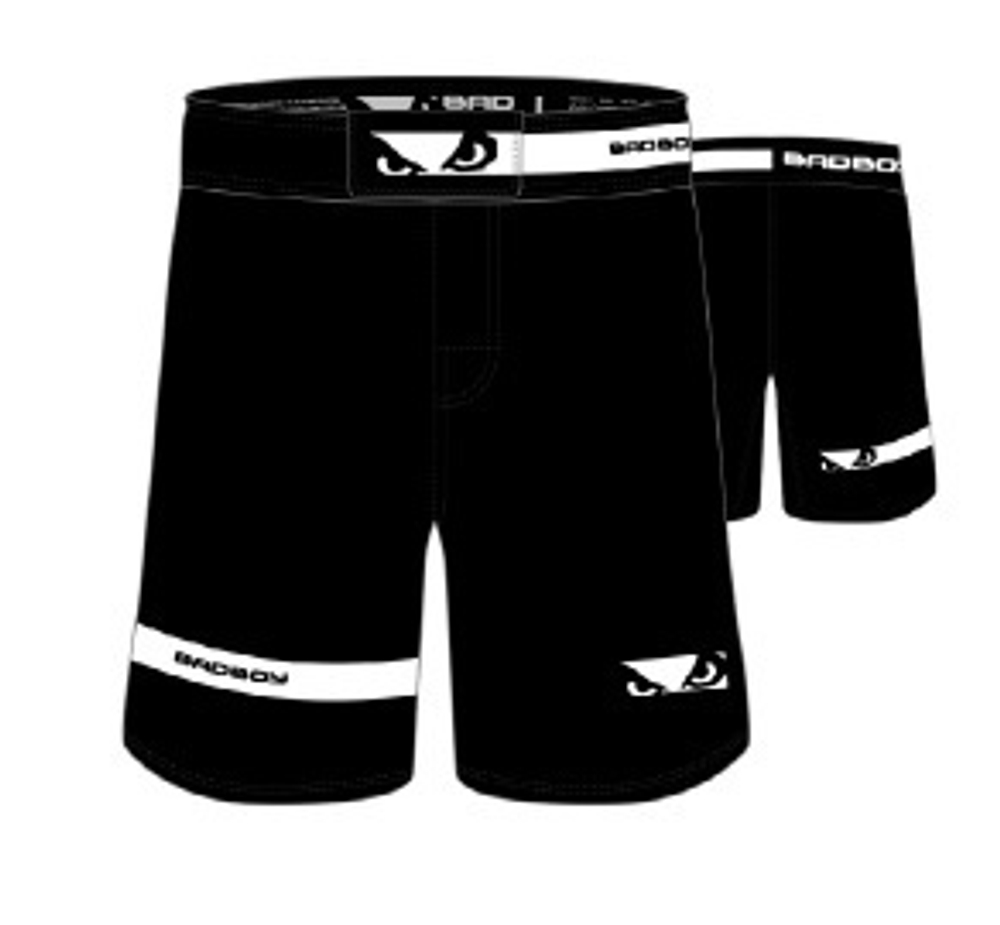 Шорты MMA Bad Boy Oss Grappling Shorts черный/белый