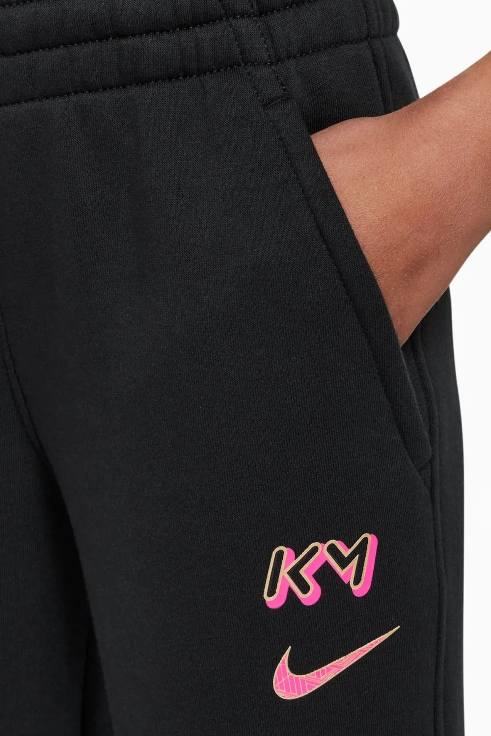 Штаны Nike Kylian Mbappé Club Fleece Junior - черный