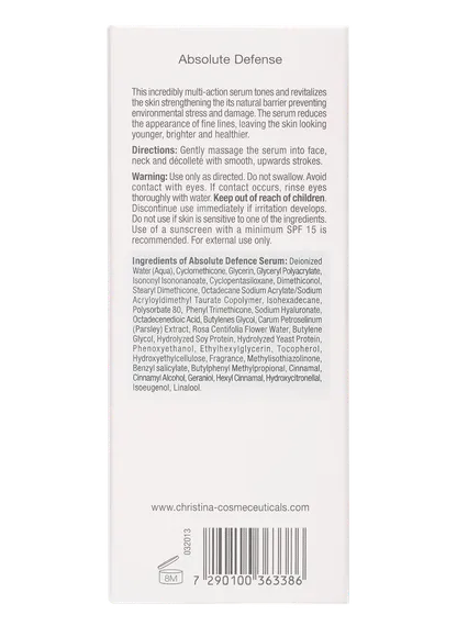 Сыворотка абсолютная защита кожи