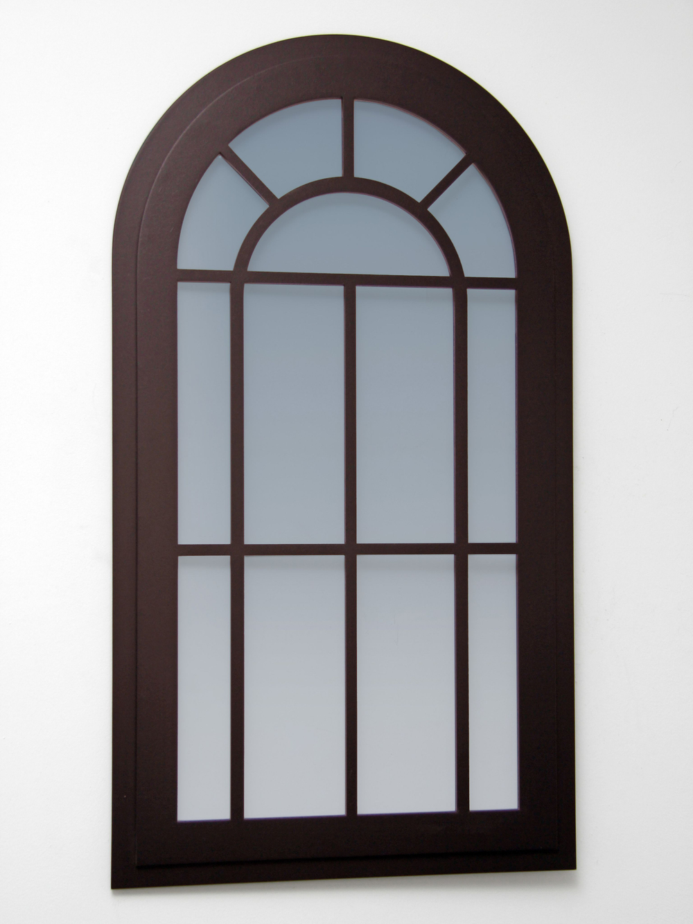 Декор для дома и интерьера "Зеркальное окно-арка" 67х34 см