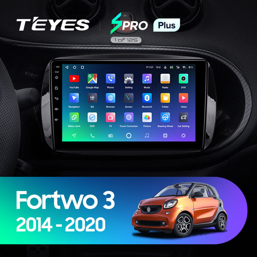 Teyes SPRO Plus 9"для Mercedes Benz Smart Fortwo 3 2014-2020